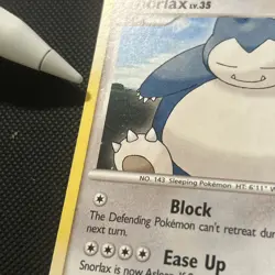 Pokemon TCG Diamond & Pearl Snorlax 37/130 Non-Holo Rare LP - Image 3