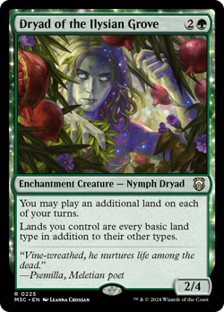 Dryad of the Ilysian Grove #225 | NM | Modern Horizons 3 Commander Magic MTG - Image 1