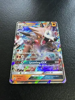 Pokemon TCG Lycanroc GX SM Black Star Promo SM14 Promo - Image 3
