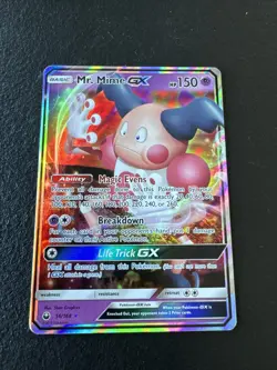 Pokemon TCG Mr. Mime GX Sun & Moon: Celestial Storm 56/168 Ultra Rare - Image 2