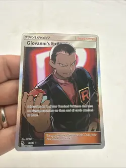 Giovanni's Exile Full Art 67/68 Ultra Rare Hidden Fates Pokemon TCG Near Mint NM - Image 2