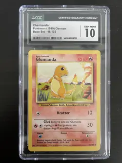Pokemon Karte - Glumanda - Base Set - CGC 10 GEM MT - 46/102 - deutsch - NO PSA - Image 1
