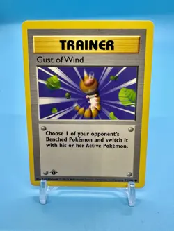1999 Pokemon Game 1st Edition Trainer GUST OF WIND Shadowless English 93/102 NP - Image 1