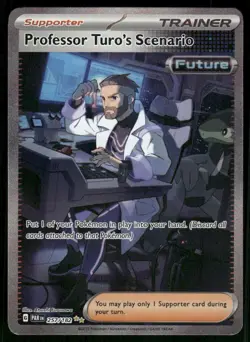 Professor Turo's Scenario - 257/182 Special Illustration Rare Holo NM Pokemon SV - Image 1