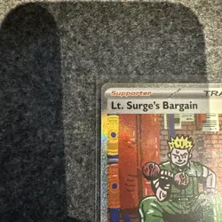 Pokemon TCG Lt. Surges Bargain 185/132 Mega Evolutions Secret Rare NM - Image 5
