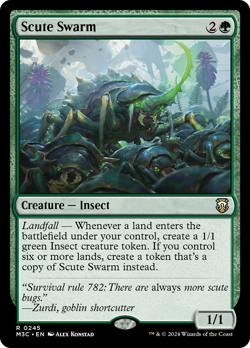 Scute Swarm #245 | Near Mint | Modern Horizons 3 Commander Magic MTG - Image 1