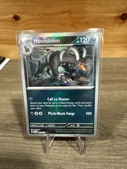 Houndoom 063/131 (Master Ball Pattern) Pokemon TCG Prismatic Evolutions Holo NM - Image 1