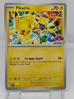 Pokemon Pikachu TCG Promo Card SVP225 2025 World Championships NM - Image 1