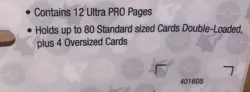 Ultra PRO 4-Pocket Pokemon Portfolio-Holds 80 Cards + 4 Oversized Double Loaded - Image 4
