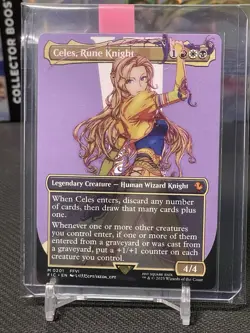 MTG - Celes, Rune Knight - Borderless Mythic #201 Commander: FINAL FANTASY NM - Image 3