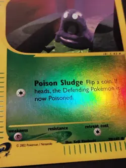 Grimer 79/147 Aquapolis Reverse Holo 2002 WOTC Vintage E-reader Pokemon Card LP - Image 4