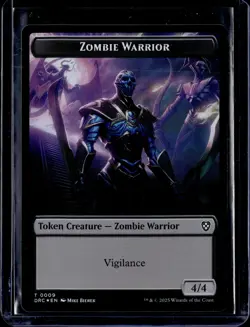 Zombie Warrior 9 / Zombie Army 8 - Token - Foil - DRC - NM - MTG - Image 1