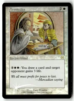 MTG Foil Armistice - Mercadian Masques Moderately Played English - Image 1