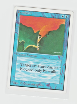 Magic the Gathering ~ MTG ~ 1x Invisibility ~ UNLIMITED ~ LP - Image 1