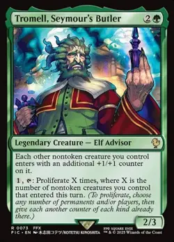 1x Tromell, Seymour's Butler NM Eng MTG - Commander Final Fantasy - Image 1