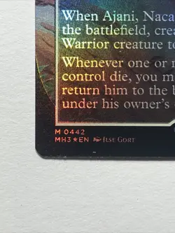 Ajani, Nacatl Pariah (Borderless) Foil NM (Nice Centering) Modern Horizons 3 - Image 5
