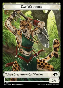 Cat Warrior Token - Modern Horizons 3 - Near Mint - Image 1