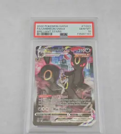 UMBREON VMAX TG23/TG30 FULL ART BRILLIANT STARS POKEMON PSA 10 - Image 1