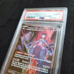 2025 Rocket's Mewtwo ex #231/182 SIR Destined Rivals Pokemon TCG English PSA 10 - Image 2