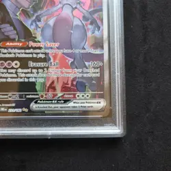 2025 Rocket's Mewtwo ex #231/182 SIR Destined Rivals Pokemon TCG English PSA 10 - Image 4