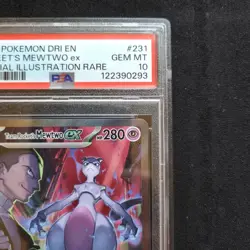 2025 Rocket's Mewtwo ex #231/182 SIR Destined Rivals Pokemon TCG English PSA 10 - Image 5