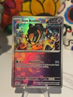 Pokemon TCG Iron Boulder 46/131 Prismatic Evolutions MASTERBALL Reverse Holo - Image 1