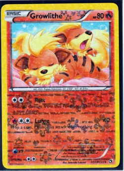 2013 GROWLITHE RC4/RC25 Legendary Treasures Pokemon Radiant Collection HOLO (G16 - Image 1