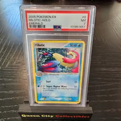 MILOTIC - HOLO EMERALD - PSA 7 - 2005 Pokemon Ex #8 - Image 1