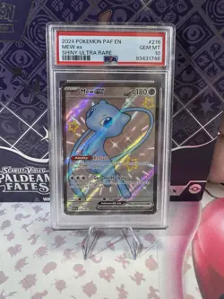 Mew ex Pokemon 216/091 SV: Paldean Fates Holo PSA 10 - Image 1
