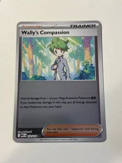 Wally's Compassion 132/132 - Reverse Holo - Pokemon TCG: Mega Evolution - NM - Image 1