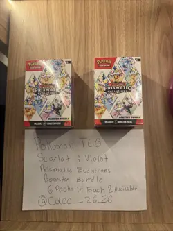 Pokemon TCG Scarlet & Violet Prismatic Evolutions Booster Bundle FACTORY SEALED! - Image 1