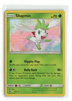 SHAYMIN 7/73 SHINING LEGENDS HOLO RARE POKEMON TCG NM - Image 1