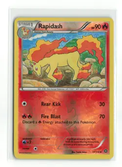 RAPIDASH 17/114 REVERSE HOLO STEAM SIEGE POKEMON TCG LP - Image 1