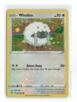 WOOLOO 222/264 FUSION STRIKE COSMOS HOLO POKEMON TCG NM-LP - Image 1
