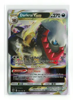 DARKRAI VSTAR 099/189 ASTRAL RADIANCE POKEMON TCG LP - Image 1