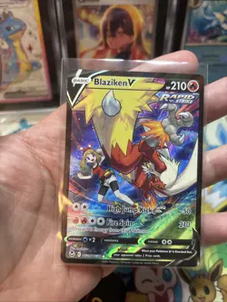 Pokemon Blaziken V TG14/TG30 Silver Tempest Trainer Gallery Near Mint NM - Image 1