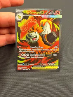 Pokemon TCG Mega Evolution Mega Camerupt EX 156/132 Ultra Rare - Image 1