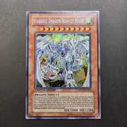 Yugioh Stardust Dragon/Assault Mode DPCT-EN003 Ultra Rare Limited Edition Lp - Image 1