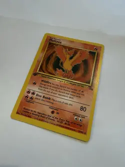 Moltres Pokemon Card TCG Fossil 1st Edition Non Holo 1999 WOTC 27/62 - Image 1