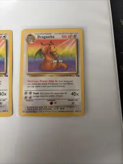 Pokemon Dragonite Fossil 19/62 Non-Holo Unlimited Rare Card Lot 3 - Image 4