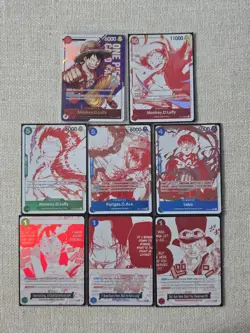 Monkey D Luffy ST21-014 Treasure Pack Promo Prize One Piece Card Full Set Englis - Image 1