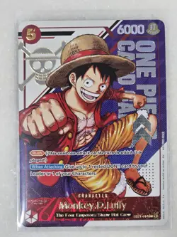 Monkey D Luffy ST21-014 Treasure Pack Promo Prize One Piece Card Full Set Englis - Image 2