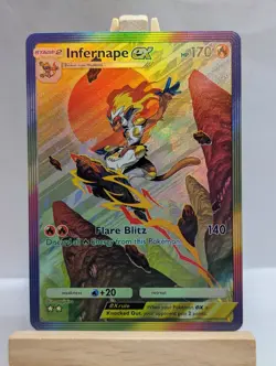Custom Fan Art Infernape EX High Quality Custom Card Foil Finish - Image 1