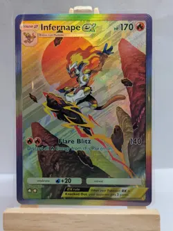 Custom Fan Art Infernape EX High Quality Custom Card Foil Finish - Image 2