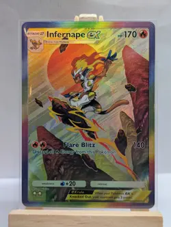 Custom Fan Art Infernape EX High Quality Custom Card Foil Finish - Image 3