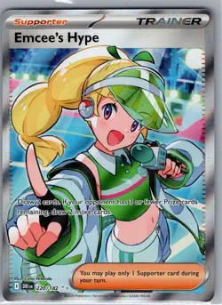 Emcee's Hype 220/182 SV10: Destined Rivals - Pokemon Card - NM - Image 1