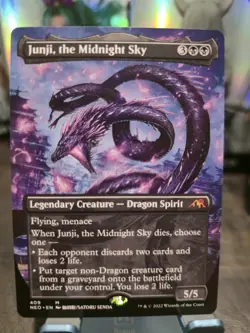 Junji, the Midnight Sky (Borderless) - Near Mint MTG Kamigawa: Neon Dynasty - Image 1