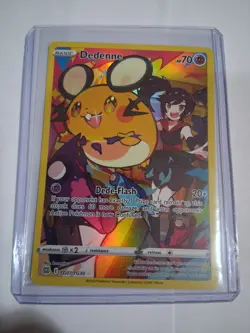 Pokemon Dedenne Trainer Gallery Holo Rare Card TG07/TG30 Brilliant Stars - Image 1