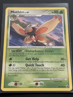 Mothim lv.41 - Majestic Dawn 42/100 - Pokemon Trading Card Nintendo TCG - Image 1
