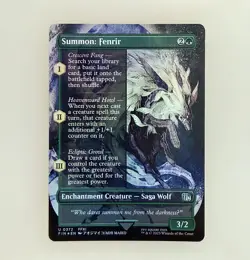 Magic the Gathering: Summon: Fenrir (Borderless) Final Fantasy NM - Image 1
